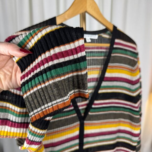 Veronica Beard Keke Striped Knit Cardigan sz 3XL - Picture 4 of 10